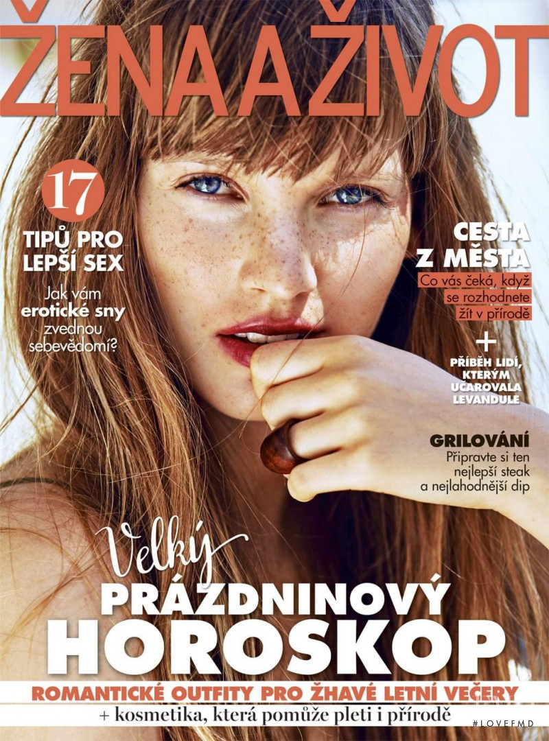 Katerina Majerova featured on the Zena a zivot cover from June 2019
