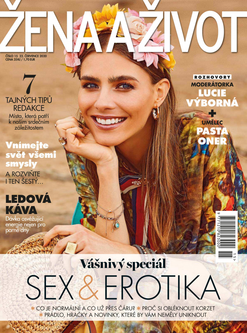 Kamila Pavelkova featured on the Zena a zivot cover from July 2020