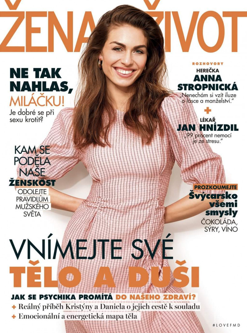 Adriana Pekarikova featured on the Zena a zivot cover from March 2020