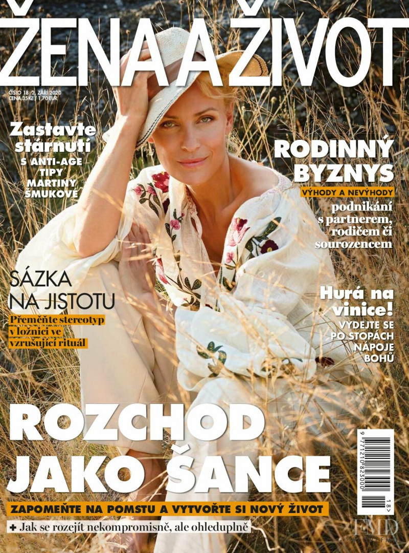 Martina Smukova featured on the Zena a zivot cover from September 2020