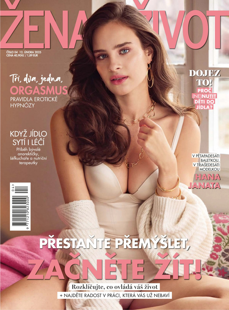 Andrea Benyskova featured on the Zena a zivot cover from February 2025