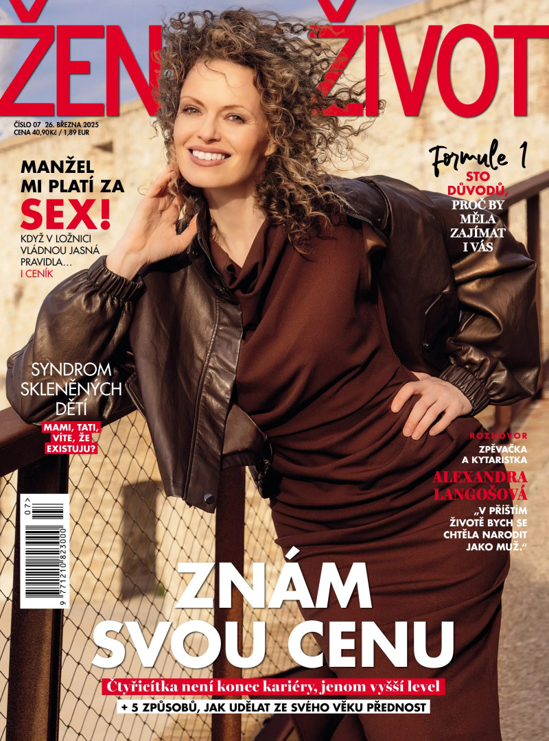 Zuzana Osako featured on the Zena a zivot cover from March 2025