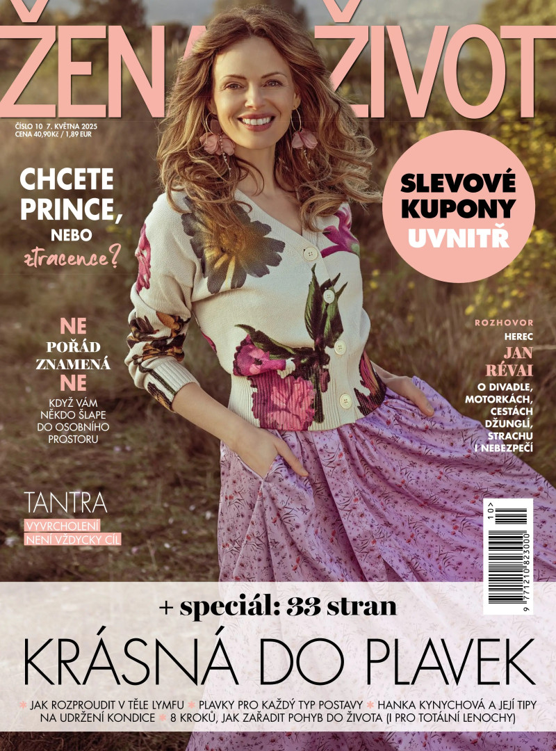 Zuzana Osako featured on the Zena a zivot cover from May 2025