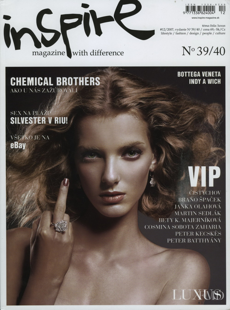 Denisa Dvorakova featured on the Inspire cover from January 2008