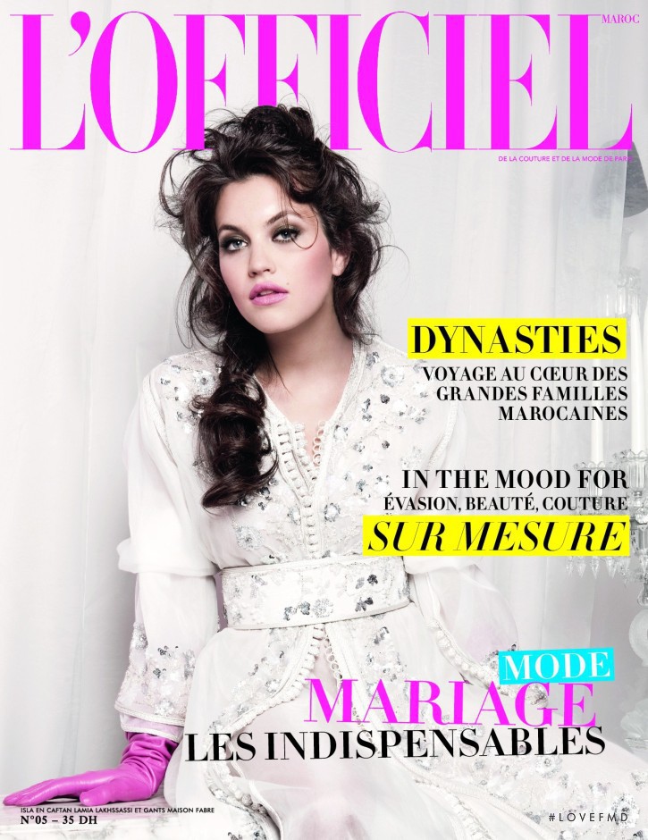 Isla Dowling featured on the L\'Officiel Morocco cover from April 2010