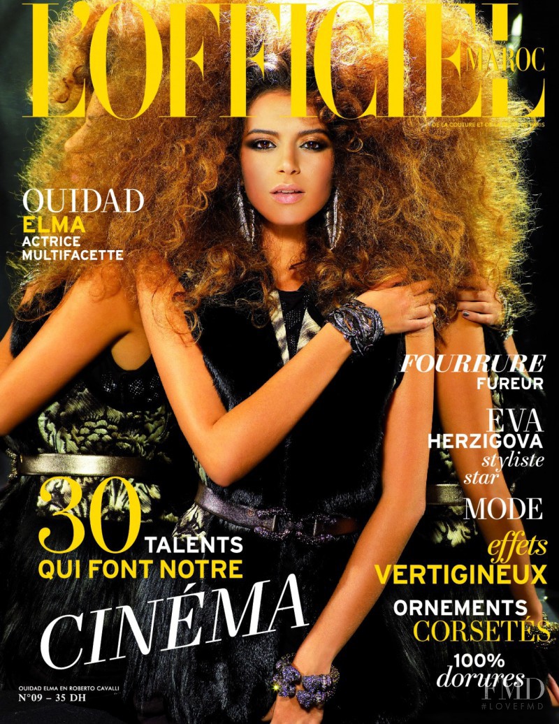 Ouidad Elma featured on the L\'Officiel Morocco cover from December 2010
