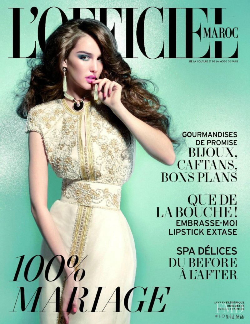 Anna Canterot featured on the L\'Officiel Morocco cover from April 2011