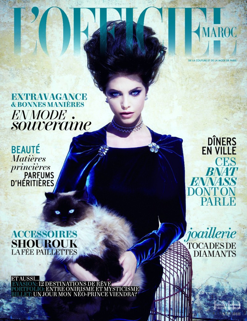Stella Versini featured on the L\'Officiel Morocco cover from December 2011