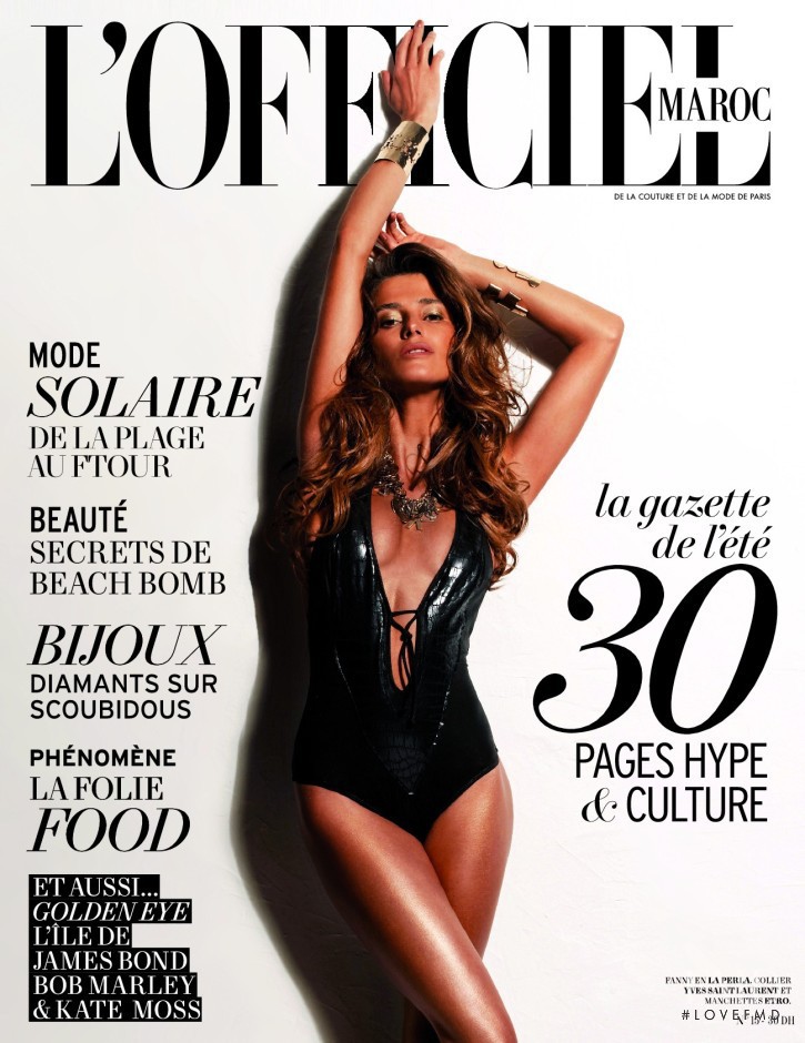 Fanny Anselme featured on the L\'Officiel Morocco cover from July 2011