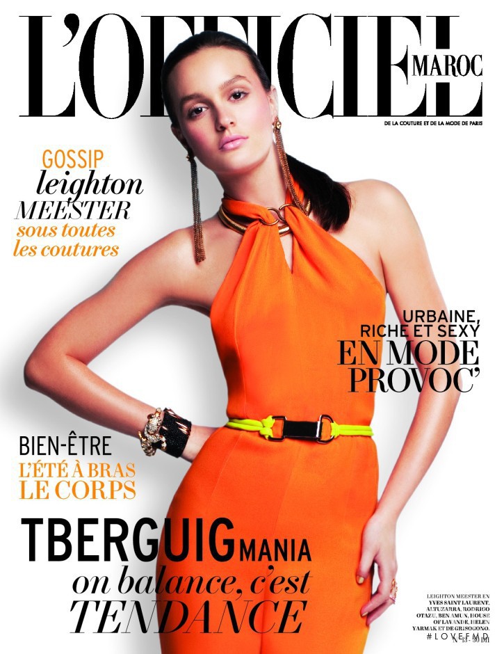 Leighton Meester featured on the L\'Officiel Morocco cover from May 2011