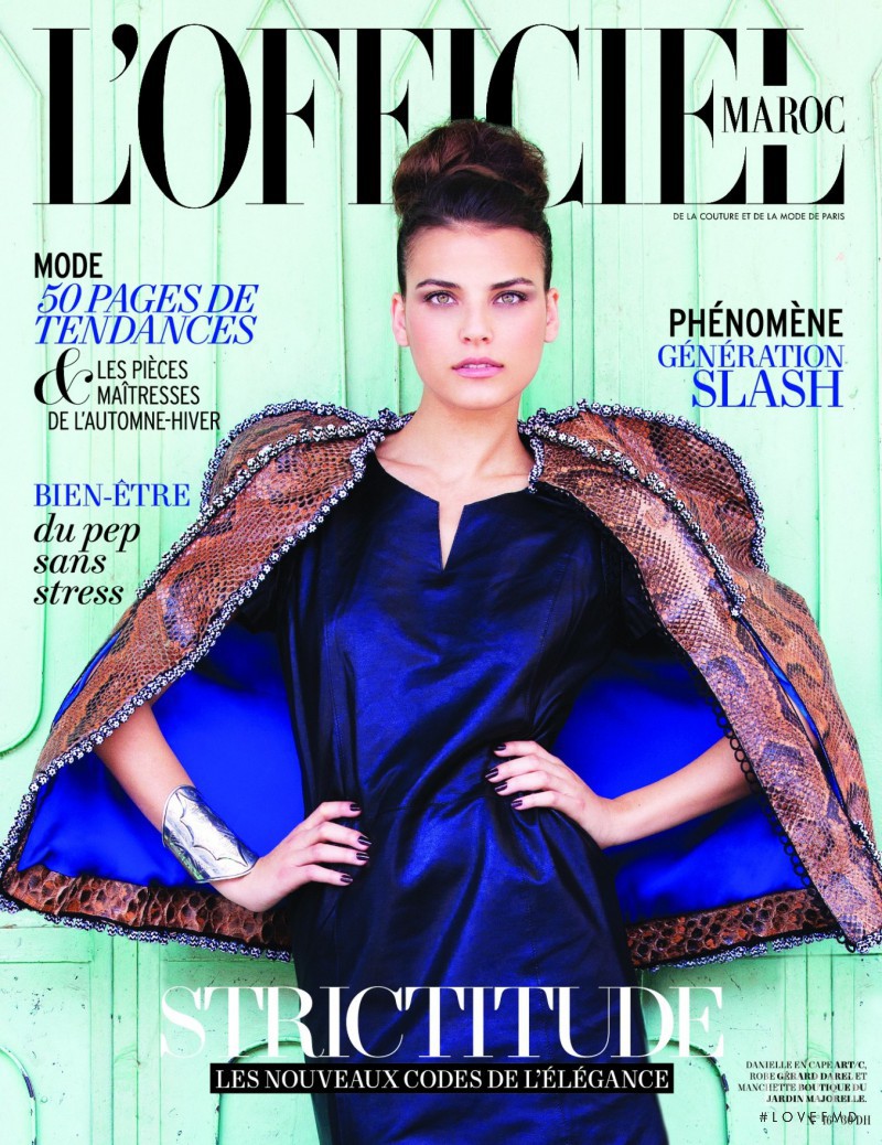 Danielle Breier featured on the L\'Officiel Morocco cover from September 2011