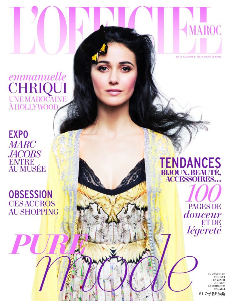 Emmanuelle Chriqui featured on the L\'Officiel Morocco cover from March 2012