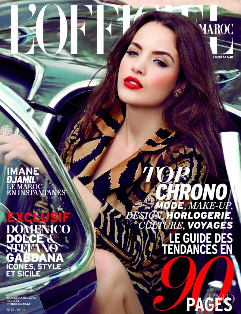 Marcella Sbraletta featured on the L\'Officiel Morocco cover from September 2012