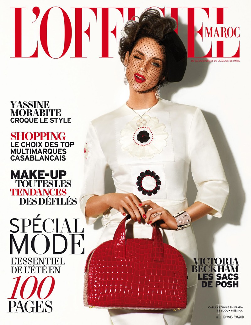 Carla Crombie featured on the L\'Officiel Morocco cover from March 2013