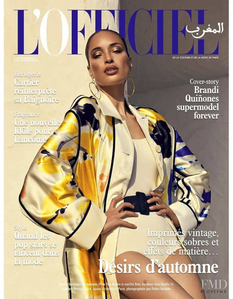 Brandi Quiñones featured on the L\'Officiel Morocco cover from September 2019
