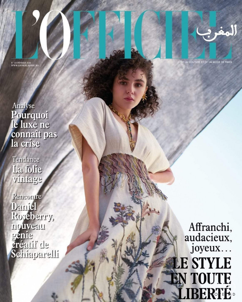 Sanya Becker featured on the L\'Officiel Morocco cover from February 2020