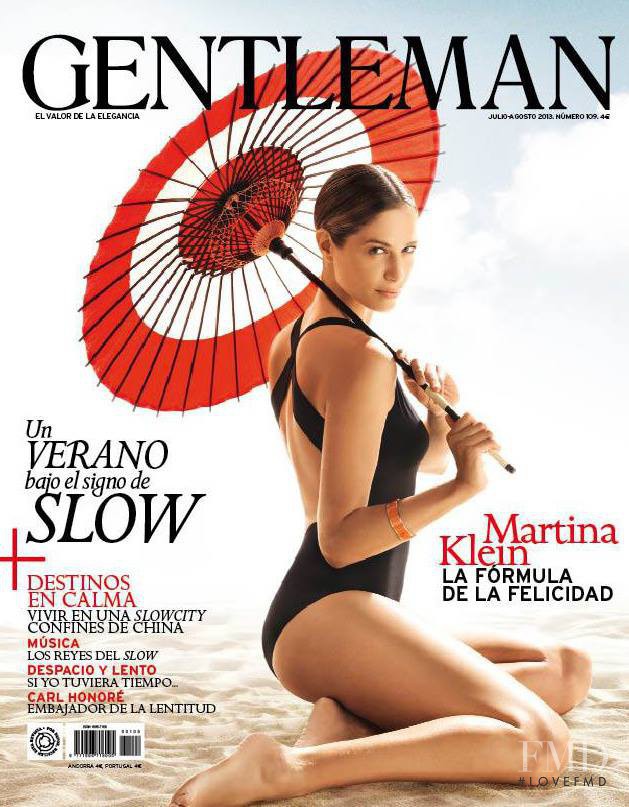 Martina Klein featured on the Gentleman Spain cover from July 2013