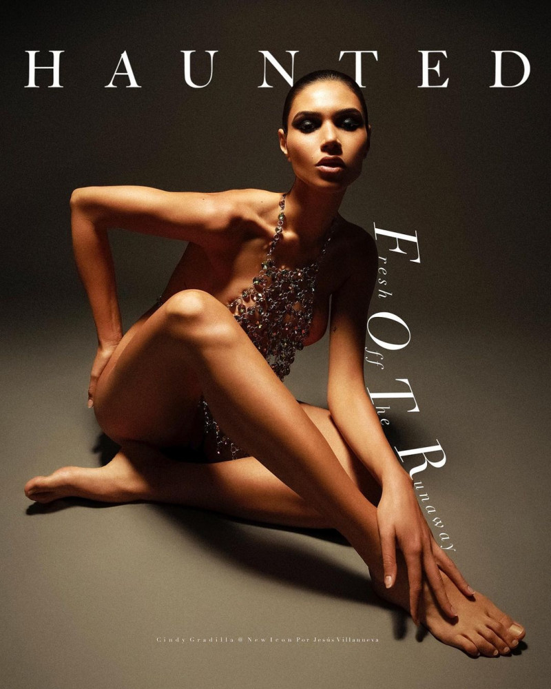 Cindy Gradilla featured on the Haunted Mag cover from February 2022