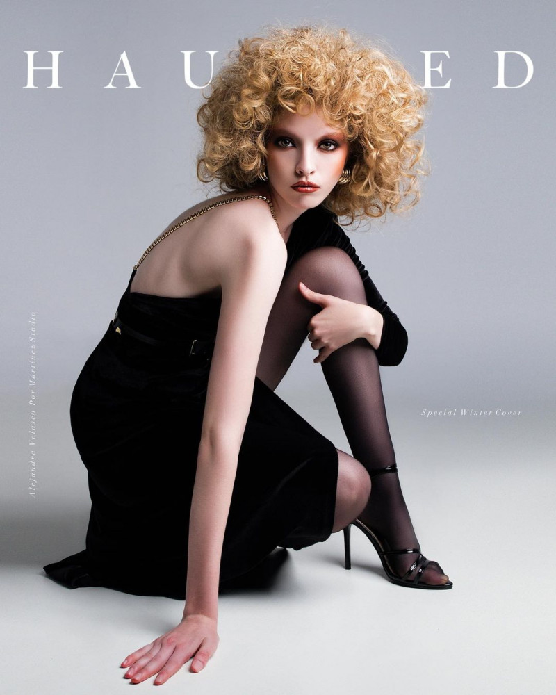 Alejandra Velasco featured on the Haunted Mag cover from January 2022