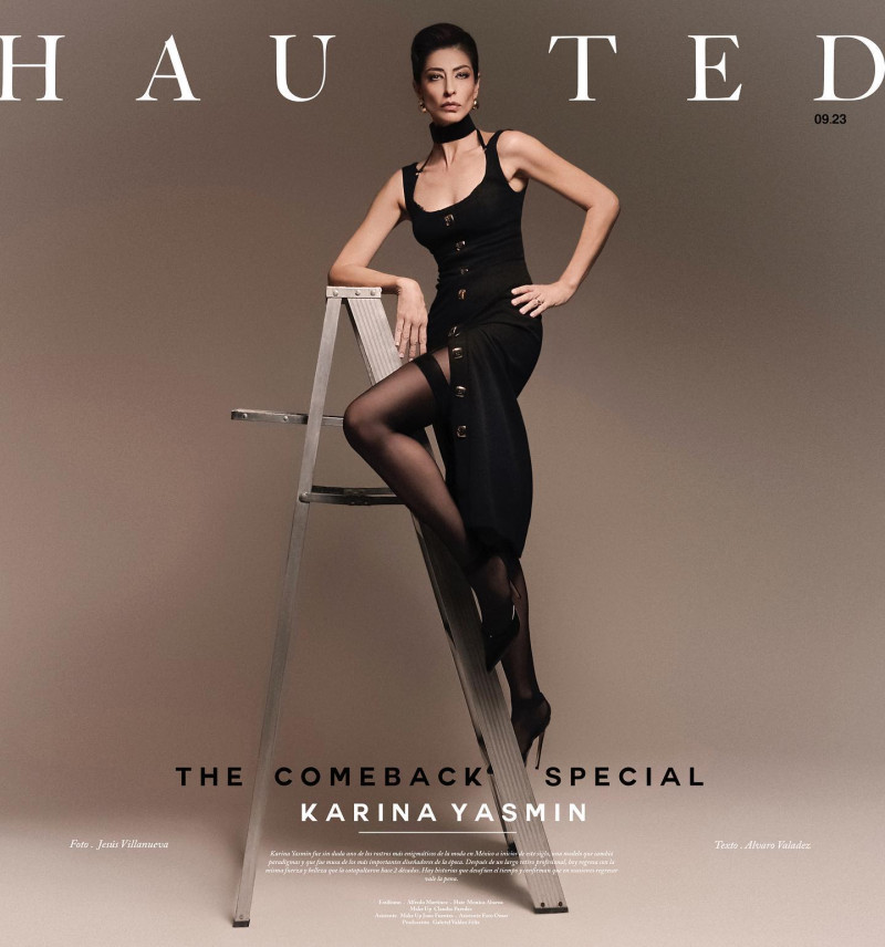 Karina Yasmin featured on the Haunted Mag cover from September 2023