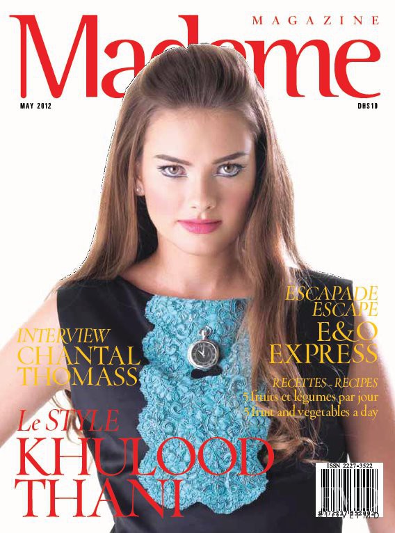  featured on the Madame Magazine cover from May 2012