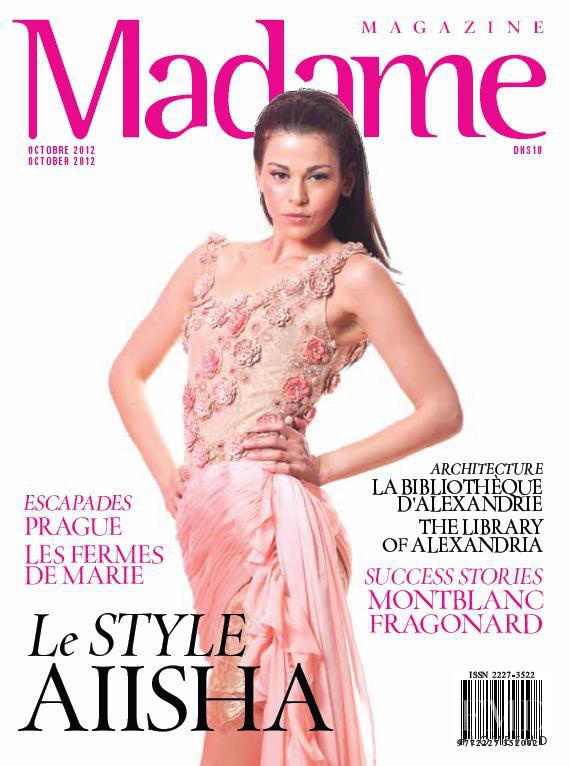  featured on the Madame Magazine cover from October 2012