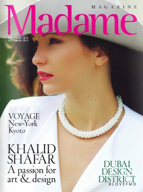 Ayya Azanova featured on the Madame Magazine cover from September 2013