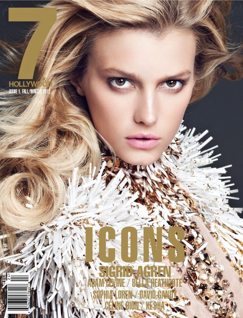 Sigrid Agren featured on the 7Hollywood cover from September 2012