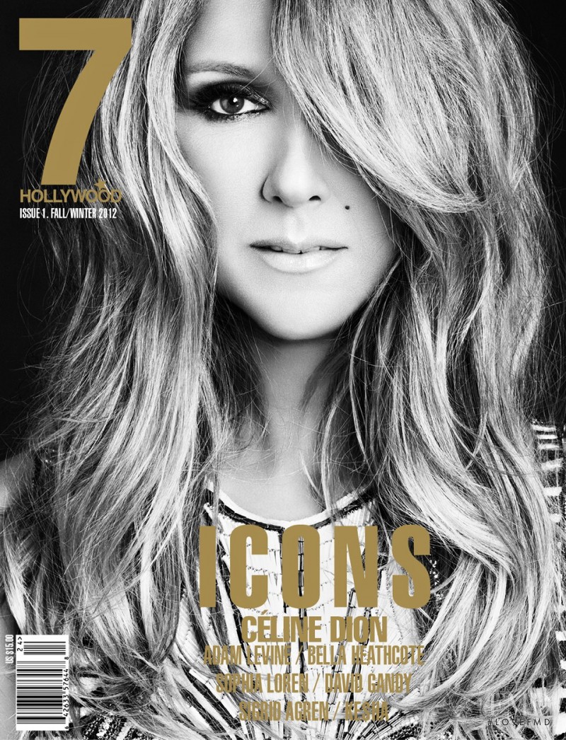 Celine Dion featured on the 7Hollywood cover from September 2012