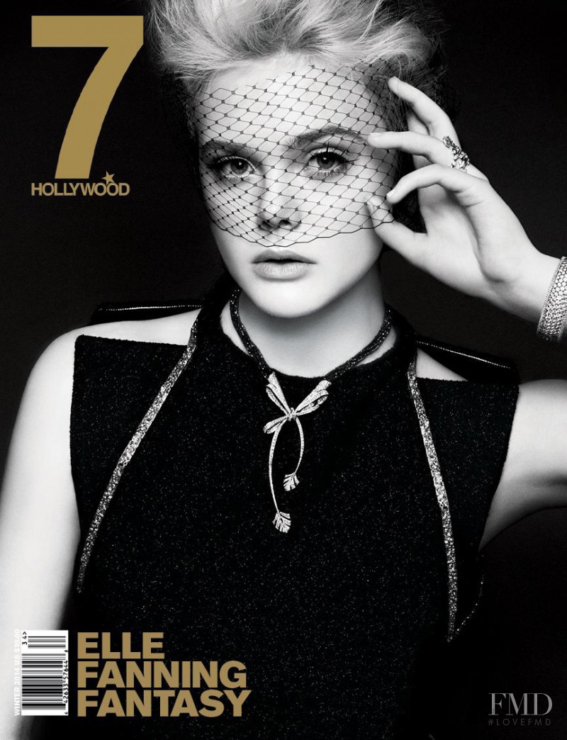 Elle Fanning featured on the 7Hollywood cover from December 2013