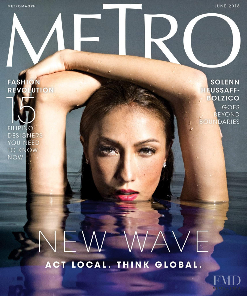 Solenn Heussaff featured on the Metro cover from June 2016