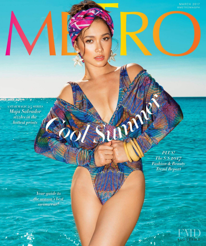 Maja Salvador featured on the Metro cover from March 2017