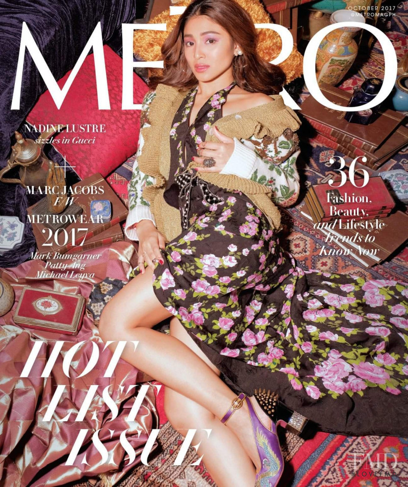 Nadine Lustre featured on the Metro cover from October 2017