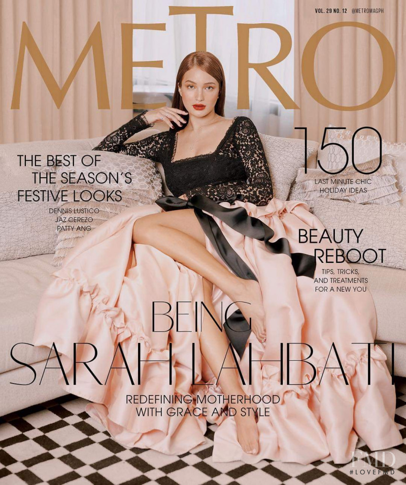 Sarah Lahbati featured on the Metro cover from December 2018