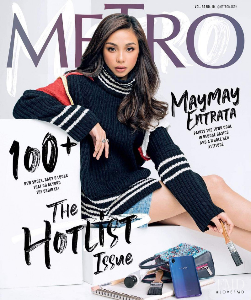 Maymay Entrata featured on the Metro cover from October 2018