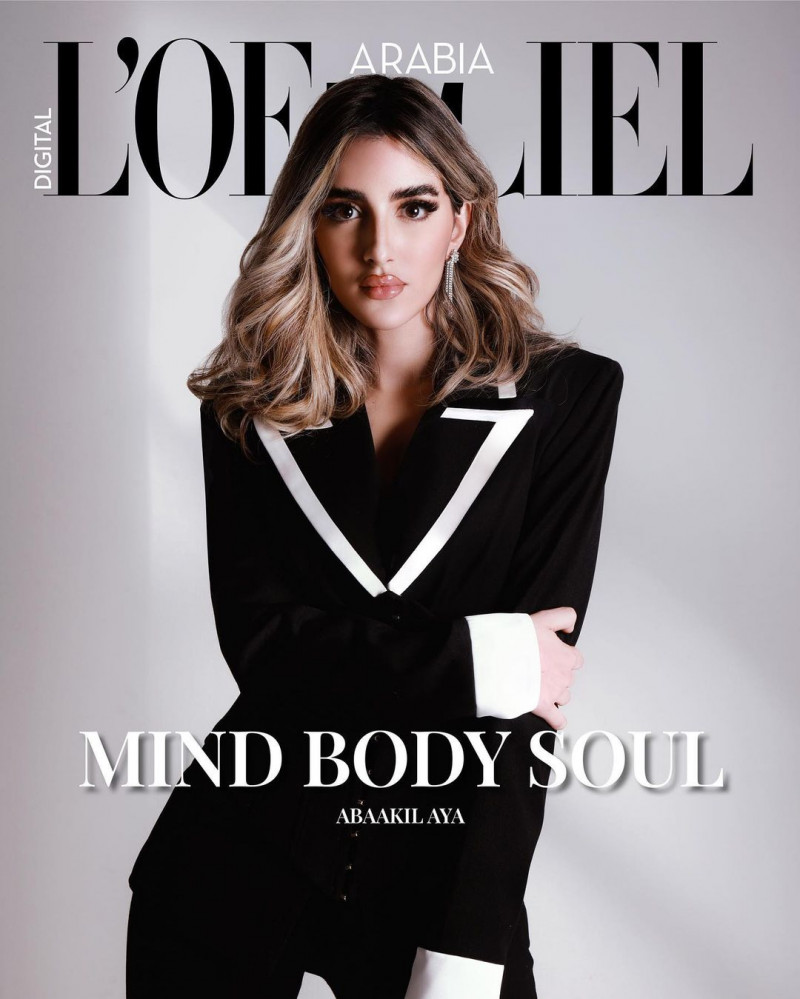 Abaakil Aya featured on the L\'Officiel Arabia cover from May 2023