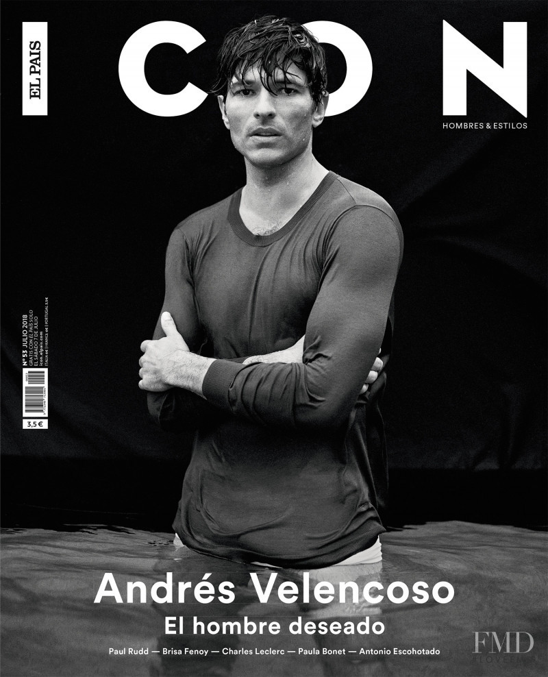 Andres Velencoso featured on the ICON Spain cover from July 2018