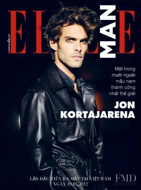 Jon Kortajarena featured on the Elle Man Vietnam cover from June 2012