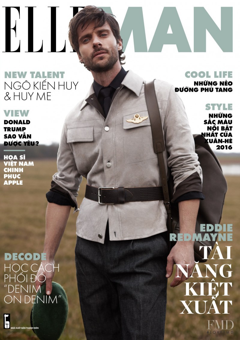 Tommy Dunn featured on the Elle Man Vietnam cover from April 2016