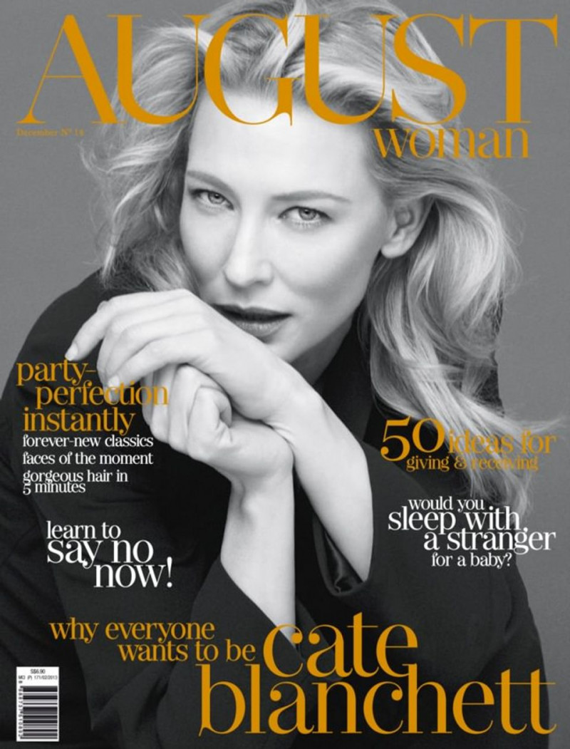 Cate Blanchett featured on the August Woman cover from December 2013