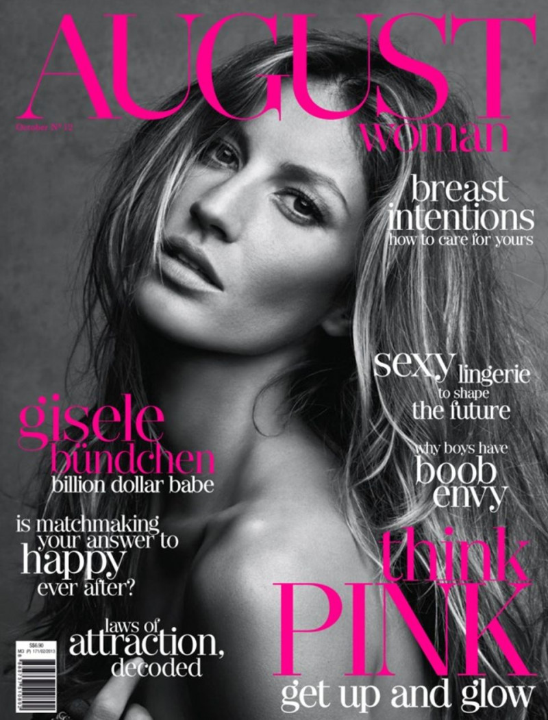 Gisele Bundchen featured on the August Woman cover from October 2013