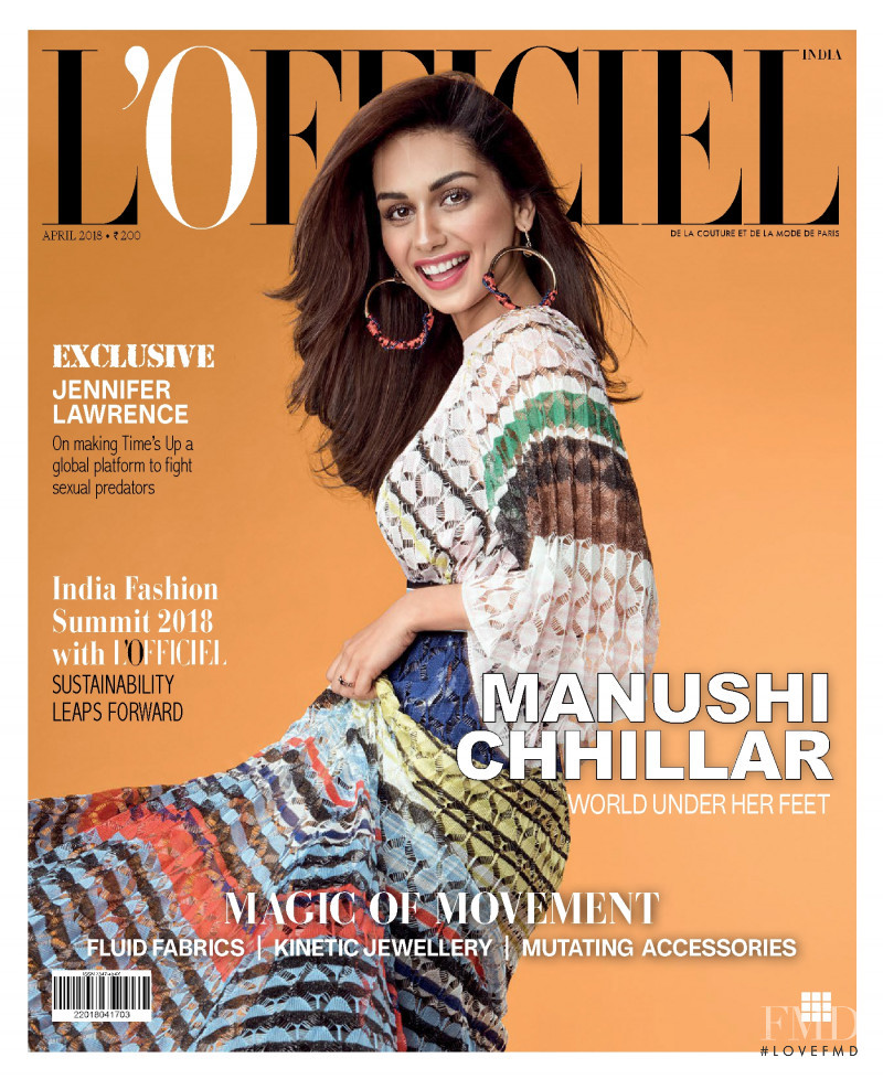  featured on the L\'Officiel India cover from April 2018