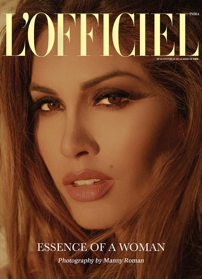 Gabriela Isler featured on the L\'Officiel India cover from August 2020