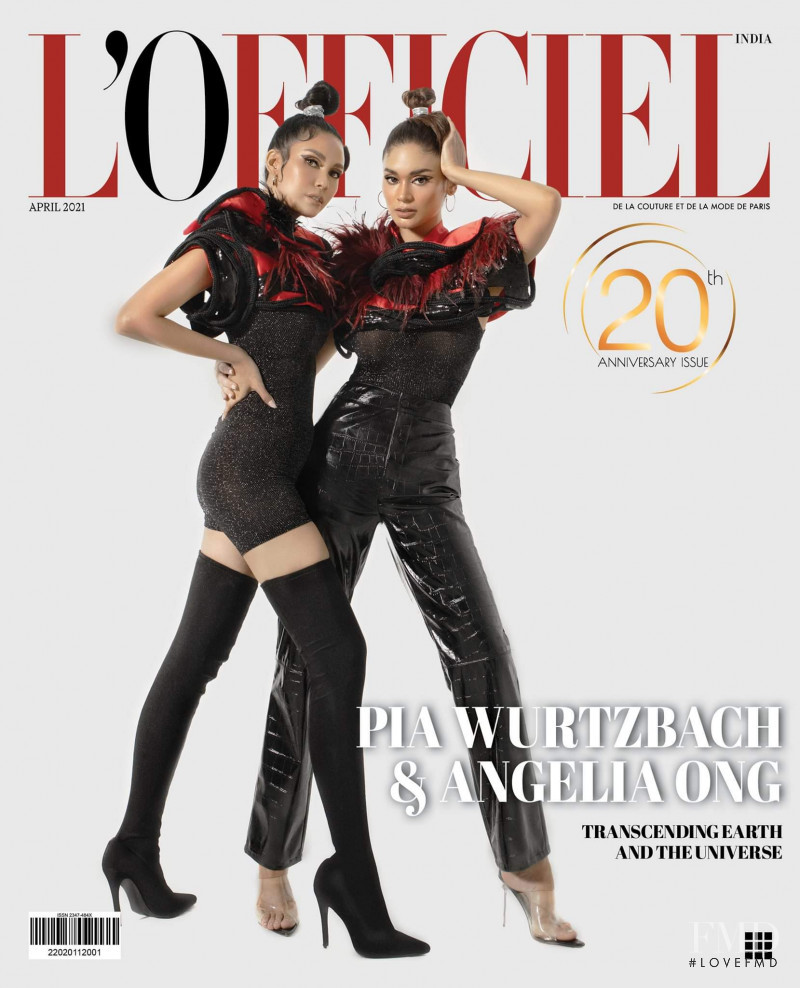 Pia Wurtzbach, Angelia Gabrena Ong  featured on the L\'Officiel India cover from April 2021