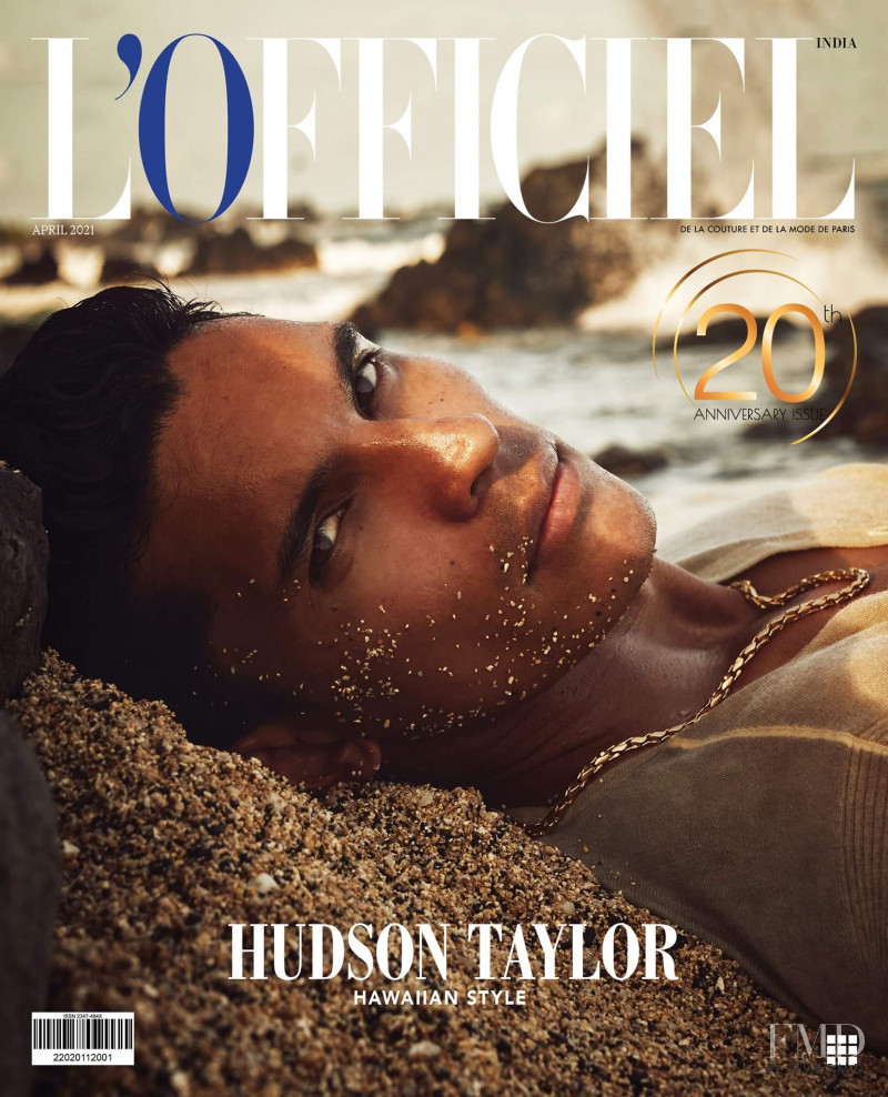 Hudson Taylor featured on the L\'Officiel India cover from April 2021