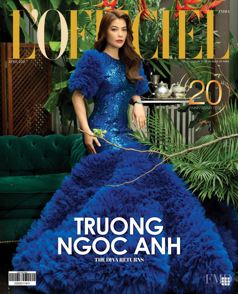 Truong Ngoc Anh featured on the L\'Officiel India cover from April 2021