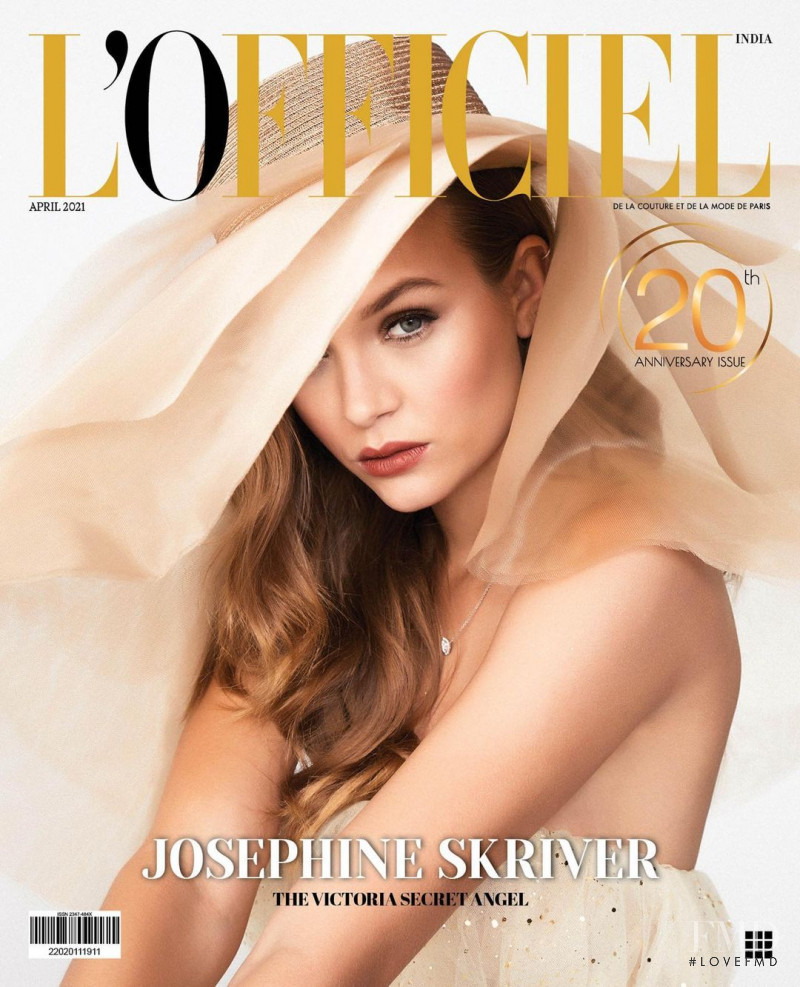 Josephine Skriver featured on the L\'Officiel India cover from April 2021