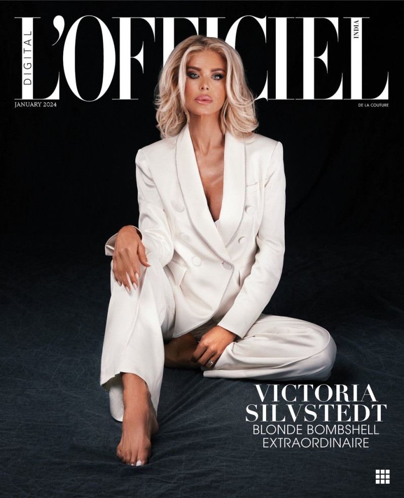 Victoria Silvstedt featured on the L\'Officiel India cover from January 2024