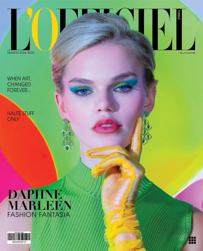 Daphne Marleen featured on the L\'Officiel India cover from March 2024