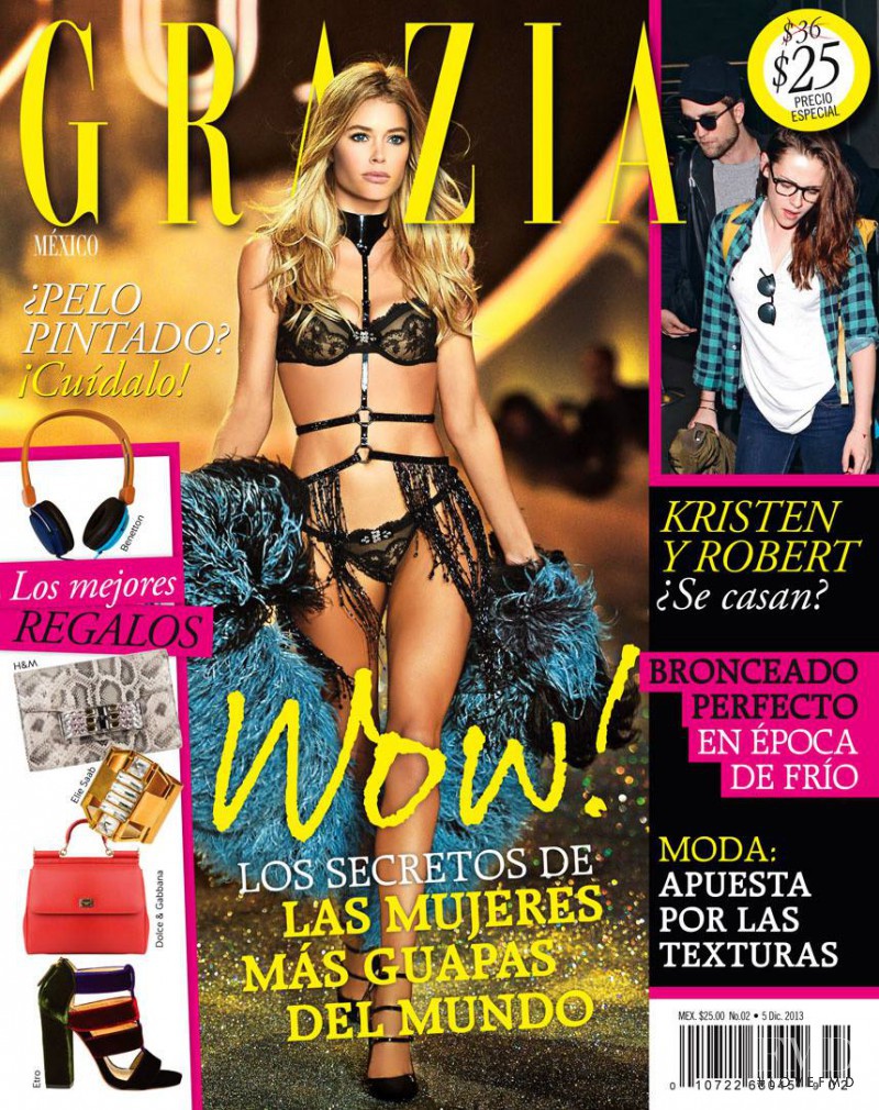 Doutzen Kroes featured on the Grazia Mexico cover from December 2013